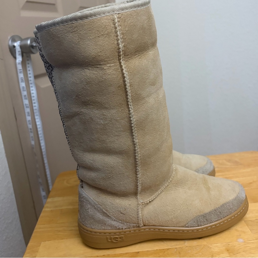 UGG Beige Suede Boots